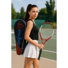 Muba Yetişkin Kort Tenis Raketi Seti Başlangıç Seviye Taşıma Çantası Dahil Kırmızı Grip L