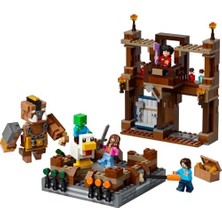 Orman Malikanesi Dövüş Ringi 21272-10 Yaş Üzeri Kız ve Erkek Çocuklar Için Tavuk Jokey ve Duruşu Ayarlanabilir Büyük Domuz Minifigürleri Içeren Yaratıcı Oyuncak Yapım Seti (491 Parça)