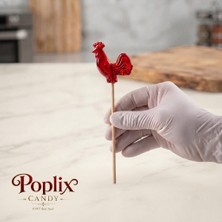 Poplix Horoz Şekeri 12 gr | 24 Adet Hediyelik | Nostaljik Lolipop | Geleneksel El Yapımı