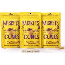 Miskets Sütlü Çikolata Dolgulu Mini Kornet 70 gr x 3 Adet