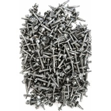 Erçelik 350 Adet 5,5X38 mm Trapez Çatı Vidası Matkap Uçlu Vida Saç Vidası Akıllı Vida Pullu Vida