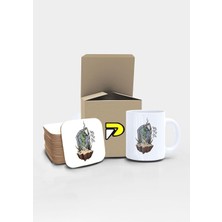 Need More Coffee Zombi Tasarımlı Baskılı Kupa Bardak Seti, Eğlenceli Özel Hediye Mug 2