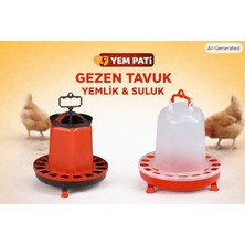 Açan Gezen Tavuk Yemlik Suluk Takım 5 Litre