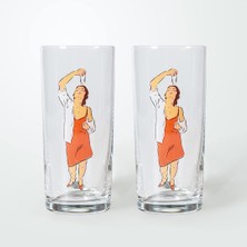 Anason Işleri Hassas Denge Kadın Rakı Kadehi 2'li Set