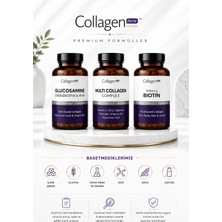 Collagen Forte Platinum Multi Collagen Complex 1500 mg 90 Tablet + Glucosamine Chondroitin MSM 1500 mg 90 Tablet + Biotin 5000 mcg Collagen Complex 90 Tablet | Premium 3'lü Set