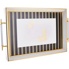 Emsan Ginko Dikdörtgen Kulplu Tepsi 42 cm