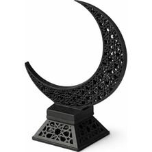Yapı3D Dekoratif Hilal Ay Obje | Masa Üstü Ramazan Konsept Ay Süsü | Modern Islami Dekor Ev & Ofis
