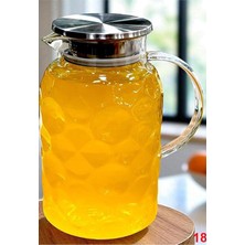 Borosilikat Cam Metal Kapaklı Lüks Sürahi 1800ML 193