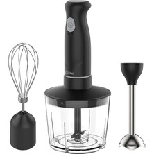 Kiwi KC-8219H Güçlü 500W Siyah El Blender Seti – Parçalama ve Çırpma Deneyimi, Paslanmaz Çe