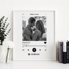 ElyNowa Kişiye Özel Spotify Anı Çerçevesi (20X20CM)