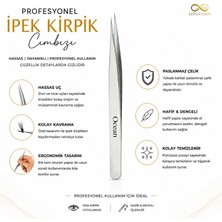 Ocean Solingen Düz Tip Izolasyon Cımbızı - Profesyonel Ipek Kirpik Cımbızı 857