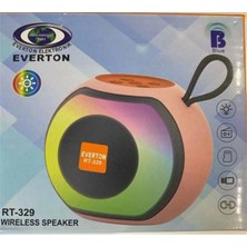Everton RT-329 Mini Taşınabilir Bluetooth Hoparlör Rgb Işıklı Şarjlı Fm Radyolu USB Tf Kart Girişli