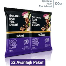 Shazel Çikolatalı Hazır Türk Kahvesi 100 G x 2 Adet