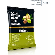 Shazel Antep Fıstıklı Hazır Türk Kahvesi 100GR | Doğal Antep Fıstık Aromalı | Özel Seri