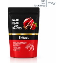 Shazel Narlı Hazır Türk Kahvesi 200 gr | Doğal Nar Aromalı | Özel Seri