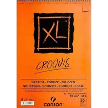 Canson Croquıs Xl Albüm 90 Gram Üsten Spiralli A3 50 Yaprak