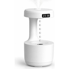 Beemen Anti Gravity Su Damlası Efektli Ultrasonik Hava Nemlendirici 600 ml – Dijital Ekran, Gece Işığı ve USB Kullanım