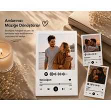 ElyNowa Kişiye Özel Spotify Kodlu 4 Adet Polaroid Anı Kartı