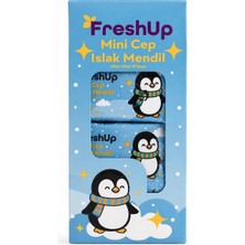 Freshup 8li Mini Islak Mendil - Penguen