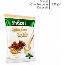 Shazel Chai Tea Latte Baharatlı 100GR | Sütlü Çay | Tarçınlı Zencefilli