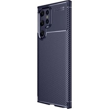 Eseno Select Samsung Galaxy S25 Ultra ile Uyumlu Uyumlu Kılıf Auto Focus Karbon Kapak Lacivert