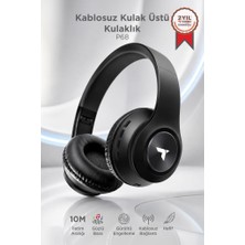 Torima Bluetooth Kulaklık Kulak Üstü Kablosuz Stereo Kulaklık P68 Siyah