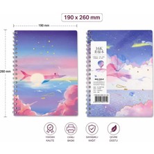 Dokulu Çizim Defteri 190*260MM (Kuru-Keçeli-Sulu)