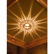 Sepetopia 1 Adet Cata Ct 6595 Karanfil LED Efektli Dekoratif Cam Spot Kasası GU10 Duy 3200K Gün Işığı
