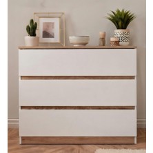Noiss Home Decor Asel 3 Çekmeceli Şifonyer Bebek Odası Yatak Odası