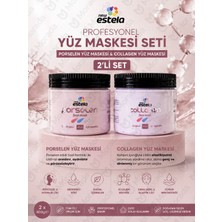 New Estela Profesyonel Yüz Maskesi Set Porselen Yüz Maskesi & Collagen Yüz Maskesi 400ML 2li Set