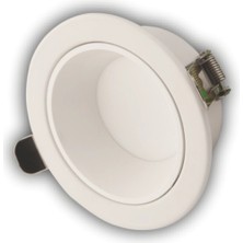 Sepetopia 1 Adet Cata Ct 5260 Başak Beyaz Kasa 8W Sıva Altı LED Spot 3 Renk