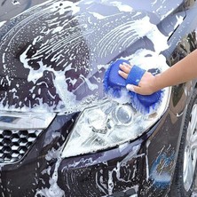 Doori El Geçmeli Makarnalı Mikrofiber Araç Yıkama Pedi Oto Temizlik Süngeri Çizmez Araç Temizleme Bezi
