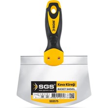 SGS575 Alçı Kova Küreği (Paslanmaz Çelik) 170 mm