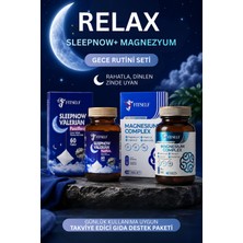 Fitself Relax Sleepnow + Magnezyum Gece Rutini Seti, Günlük Kullanıma Uygun Takviye Edici Gıda Destek Paketi