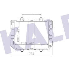 Kale Bakır Radyatör Transit 2.5d 2.4d 8386 0204142PA 0204142PA