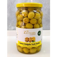 Premium Limon Dolgulu Yeşil Zeytin 1000 gr (Iri Boy)