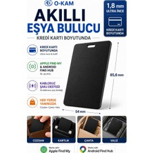 O-kam Akıllı Cüzdan Bulucu | Kredi Kartı Boyutunda AirCard | Kablosuz Şarj | Apple & Android OK110