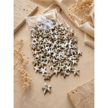 Velanee Kahve Beyaz Deniz Yıldızı Dekoratif Pul Seti 50 gr (171 Adet)
