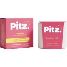 Pitz Refill Doğal Krem Deodorant Yedek – Coconut & Vanilla