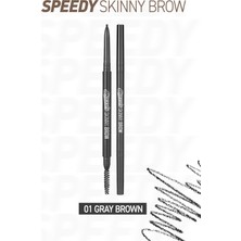 Ultra İnce Uçlu, Doğal Görünüm Veren Kaş Kalemi PERIPERA Speedy Skinny Brow (1 Gray Brown)