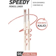 Suya Dayanıklı Kolay Kullanım Sunan Göz Kalemi PERIPERA Speedy Pencil Liner (5 Under Rosy)
