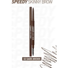 Ultra İnce Uçlu, Doğal Görünüm Veren Kaş Kalemi PERIPERA Speedy Skinny Brow (2 Dark Brown)