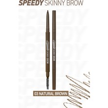 Ultra İnce Uçlu, Doğal Görünüm Veren Kaş Kalemi PERIPERA Speedy Skinny Brow (3 Natural Brown)
