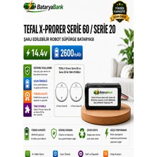 Bataryabank Tefal X-Plorer Serie 60 / Serie 20 Uyumlu Robot Süpürge Bataryası 14.4V 2600MAH Li-Ion