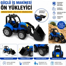 Büyük Boy Kepçeli Oyuncak Traktör – Hareketli Ön Kepçeli Çocuk Iş Makinesi