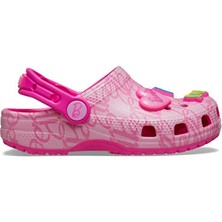 Crocs Mattel Pink Barbie Cls Clg T Çocuk Terliği 211407-90HÇOK Renkli