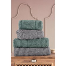 Güvenal Ece 4'lü Banyo Havlu Seti | Havlu | Banyo Havlusu I Hamam Seti I Çeyiz Havlusu