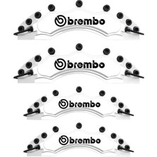 Drs Tuning Keeway Speed Uyumlu Brembo Beyaz Kaliper Kapağı 4 Parça Ön Arka Set