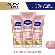 Vaseline Gluta Hya Serum Etkili Losyon Canlandırıcı Parlaklık 200 ml X3