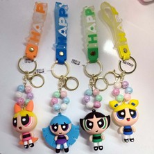 Power Puff Gırls Incılı Anahtarlık Charm